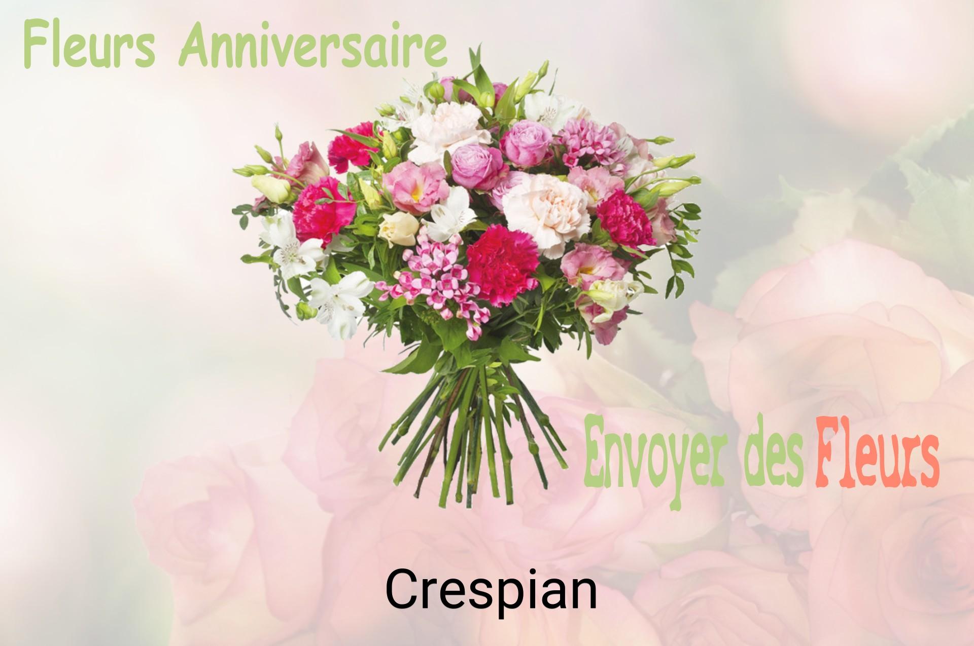 Bouquet de fleurs d’anniversaire livré à Crespian
